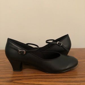 Black Mary Jane character dancing shoes size 8